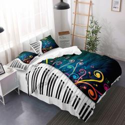 Piano Pattern Comforter Bedding Set Gift For Your Girlfriend Boyfriend Gift For Love Gift For Friend Best Valentine Present Holiday Gift
