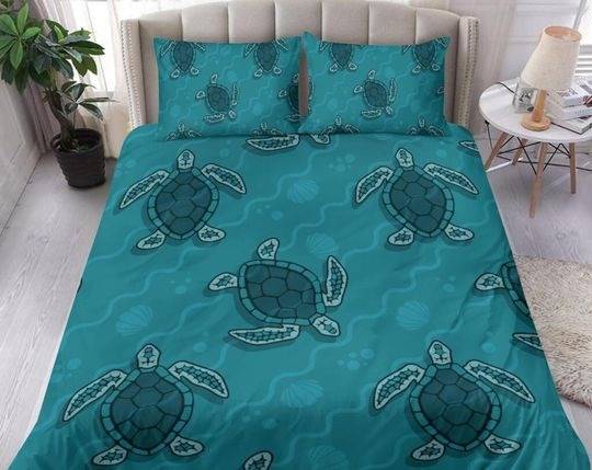 Sea Turtle Bedding SetsGift For Your Girlfriend Boyfriend Gift For Love Gift For Friend Best Valentine Present Holiday Gift