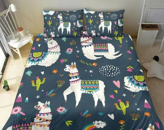 Llama Bedding SetsGift For Your Girlfriend Boyfriend Gift For Love Gift For Friend Best Valentine Present Holiday Gift