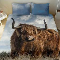 highland cow Bedding SetsGift For Your Girlfriend Boyfriend Gift For Love Gift For Friend Best Valentine Present Holiday Gift