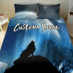 Wolves Wolf Bedding SetsGift For Your Girlfriend Boyfriend Gift For Love Gift For Friend Best Valentine Present Holiday Gift