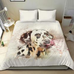 Dalmatian Dog Mom Dad Owner Bedding SetsGift For Your Girlfriend Boyfriend Gift For Love Gift For Friend Best Valentine Present Holiday Gift