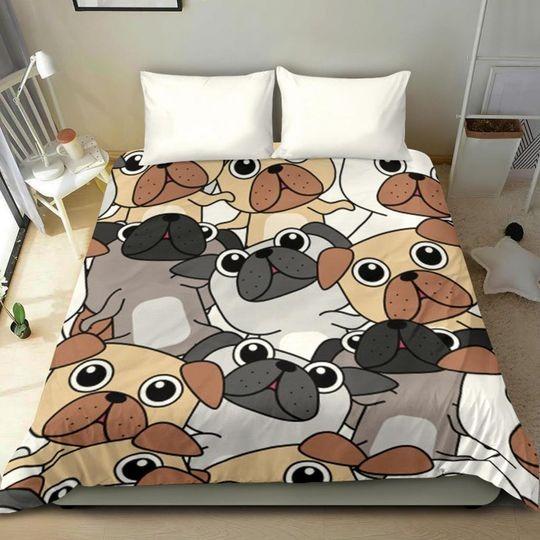 Dogs Mom Dad Owner Bedding SetsGift For Your Girlfriend Boyfriend Gift For Love Gift For Friend Best Valentine Present Holiday Gift