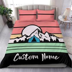 Camping Camper Bedding SetsGift For Your Girlfriend Boyfriend Gift For Love Gift For Friend Best Valentine Present Holiday Gift