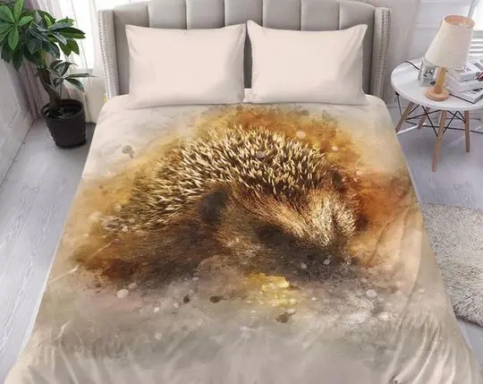 Hedgehog Bedding Set Gift For Your Girlfriend Boyfriend Gift For Love Gift For Friend Best Valentine Present Holiday Gift