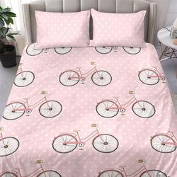 Bicycle Biker Cycologist Bedding Set Gift For Your Girlfriend Boyfriend Gift For Love Gift For Friend Best Valentine Present Holiday Gift