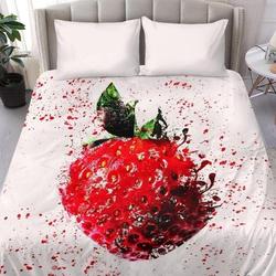 Strawberry Bedding Set Gift For Your Girlfriend Boyfriend Gift For Love Gift For Friend Best Valentine Present Holiday Gift
