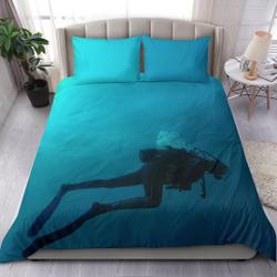 Scuba Diving Bedding Set Gift For Your Girlfriend Boyfriend Gift For Love Gift For Friend Best Valentine Present Holiday Gift