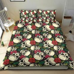 Skull Bedding Set Gift For Your Girlfriend Boyfriend Gift For Love Gift For Friend Best Valentine Present Holiday Gift