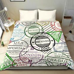 Postmark Bedding Set Gift For Your Girlfriend Boyfriend Gift For Love Gift For Friend Best Valentine Present Holiday Gift