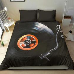 Vinyl Retro Bedding Set Gift For Your Girlfriend Boyfriend Gift For Love Gift For Friend Best Valentine Present Holiday Gift