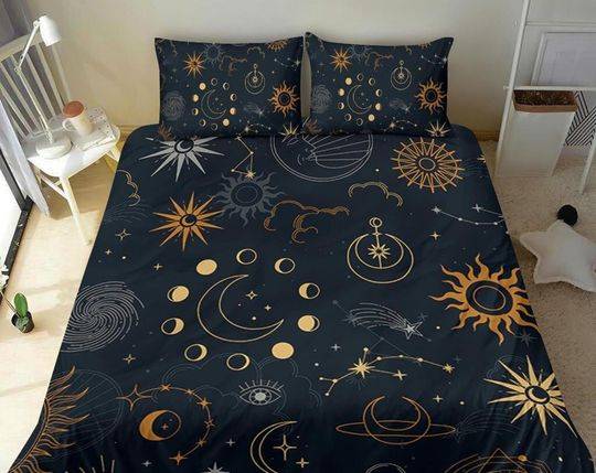 Sun Moon Bedding Set Gift For Your Girlfriend Boyfriend Gift For Love Gift For Friend Best Valentine Present Holiday Gift