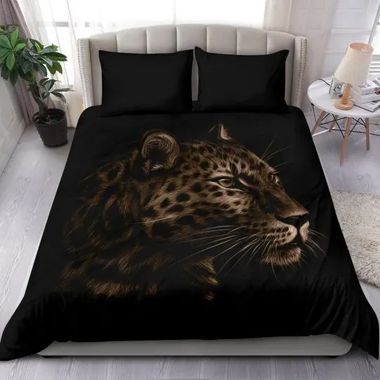 Leopard Bedding Set Gift For Your Girlfriend Boyfriend Gift For Love Gift For Friend Best Valentine Present Holiday Gift