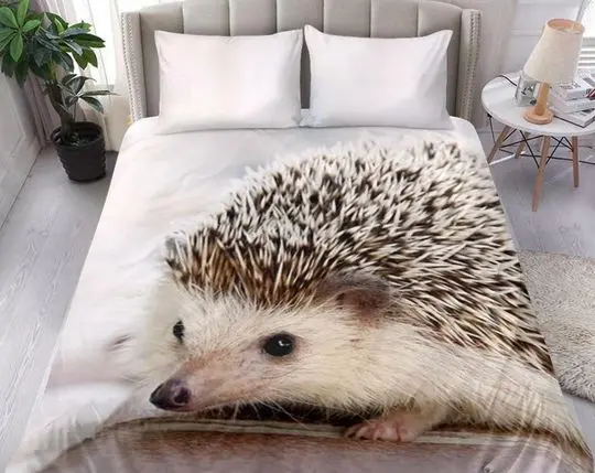 Hedgehog Bedding Set Gift For Your Girlfriend Boyfriend Gift For Love Gift For Friend Best Valentine Present Holiday Gift
