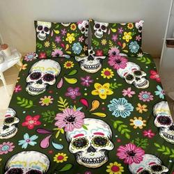 Dia De Muertos Bedding Set Gift For Your Girlfriend Boyfriend Gift For Love Gift For Friend Best Valentine Present Holiday Gift