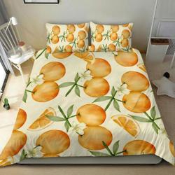 Orange Fruits Bedding Set Gift For Your Girlfriend Boyfriend Gift For Love Gift For Friend Best Valentine Present Holiday Gift