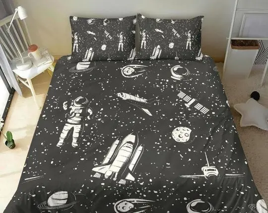 Galaxy Bedding Set Gift For Your Girlfriend Boyfriend Gift For Love Gift For Friend Best Valentine Present Holiday Gift