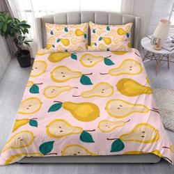 Pear Fruits Bedding Set Gift For Your Girlfriend Boyfriend Gift For Love Gift For Friend Best Valentine Present Holiday Gift