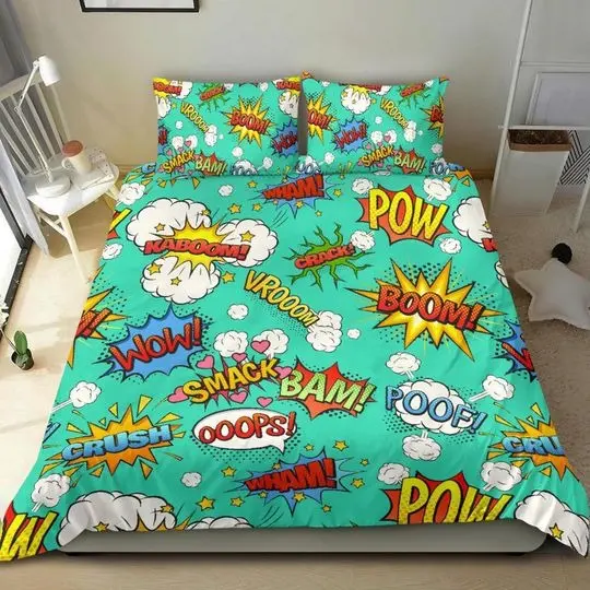 Comic Bedding Set Gift For Your Girlfriend Boyfriend Gift For Love Gift For Friend Best Valentine Present Holiday Gift