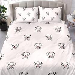Dalmatian Dog Mom Dad Bedding Set Gift For Your Girlfriend Boyfriend Gift For Love Gift For Friend Best Valentine Present Holiday Gift