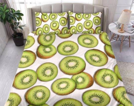 Kiwi Fruits Bedding Set Gift For Your Girlfriend Boyfriend Gift For Love Gift For Friend Best Valentine Present Holiday Gift