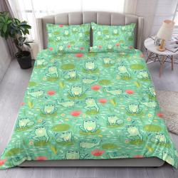 Frogs Bedding Set Gift For Your Girlfriend Boyfriend Gift For Love Gift For Friend Best Valentine Present Holiday Gift