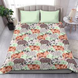 Cattle Cows Bedding Set Gift For Your Girlfriend Boyfriend Gift For Love Gift For Friend Best Valentine Present Holiday Gift