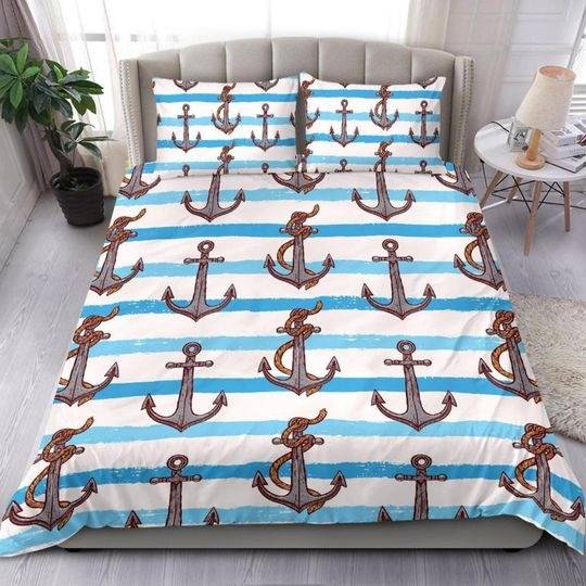 Nautical Sailing Boating Bedding Set Gift For Your Girlfriend Boyfriend Gift For Love Gift For Friend Best Valentine Present Holiday Gift