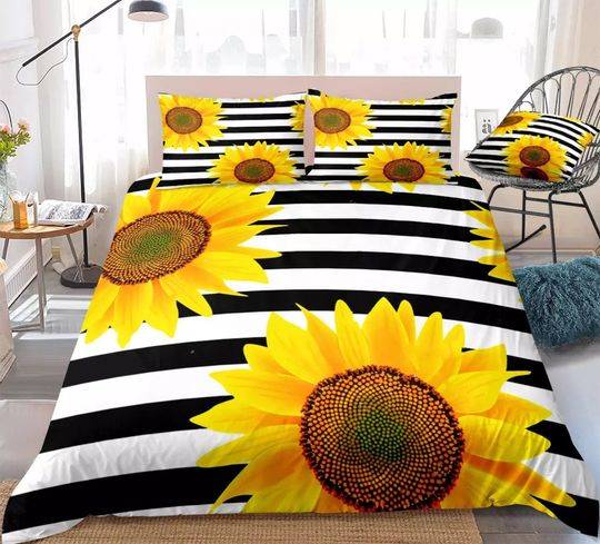 Sunflower Bedding Set Gift For Your Girlfriend Boyfriend Gift For Love Gift For Friend Best Valentine Present Holiday Gift