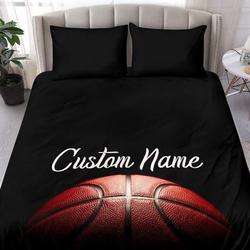 Basketball Custom Name Bedding SetsGift For Your Girlfriend Boyfriend Gift For Love Gift For Friend Best Valentine Present Holiday Gift