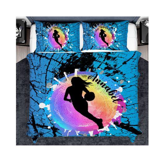 Personalized Girls Basketball Bedding SetsGift For Your Girlfriend Boyfriend Gift For Love Gift For Friend Best Valentine Present Holiday Gift