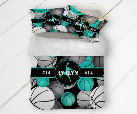 Girls or Boys Basketball Bedding SetsGift For Your Girlfriend Boyfriend Gift For Love Gift For Friend Best Valentine Present Holiday Gift