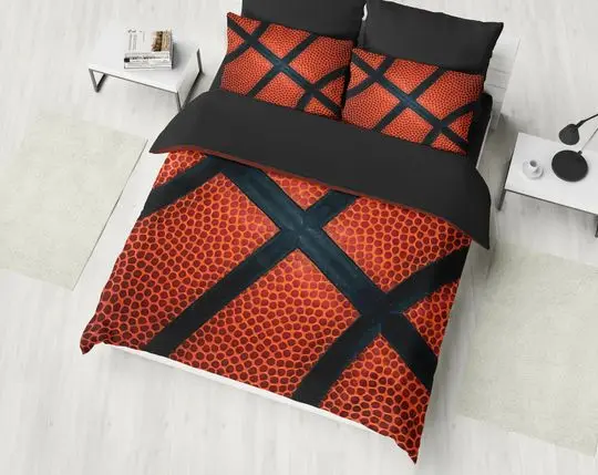 Basketball Bedding, Basketball Duvet Cover Set Gift For Your Girlfriend Boyfriend Gift For Love Gift For Friend Best Valentine Present Holiday Gift