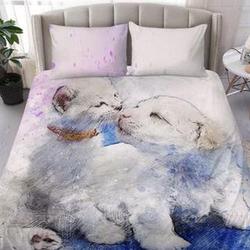 Cat and Dog Bedding Set Gift For Your Girlfriend Boyfriend Gift For Love Gift For Friend Best Valentine Present Holiday Gift