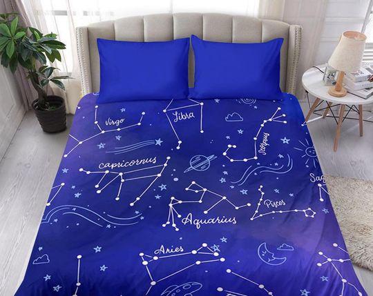 Zodiac Bedding Set Gift For Your Girlfriend Boyfriend Gift For Love Gift For Friend Best Valentine Present Holiday Gift