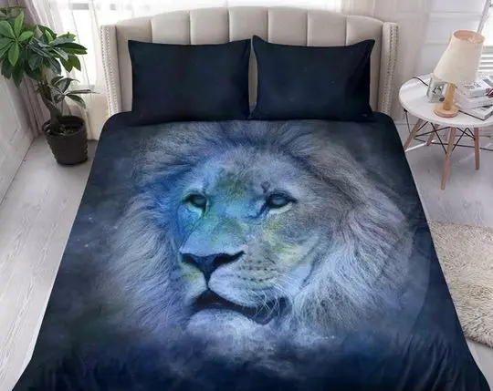 Lion Bedding Set Gift For Your Girlfriend Boyfriend Gift For Love Gift For Friend Best Valentine Present Holiday Gift