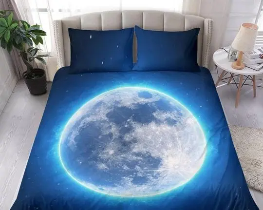 Moon Bedding Set Gift For Your Girlfriend Boyfriend Gift For Love Gift For Friend Best Valentine Present Holiday Gift