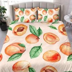 Peach Fruit Bedding Set Gift For Your Girlfriend Boyfriend Gift For Love Gift For Friend Best Valentine Present Holiday Gift