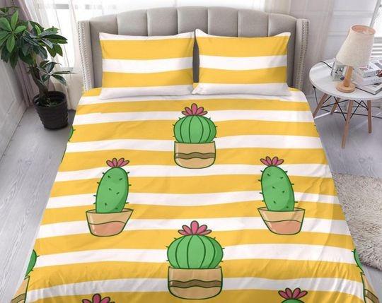 Cactus Bedding Set Gift For Your Girlfriend Boyfriend Gift For Love Gift For Friend Best Valentine Present Holiday Gift