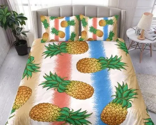 Pineapples Bedding Set Gift For Your Girlfriend Boyfriend Gift For Love Gift For Friend Best Valentine Present Holiday Gift