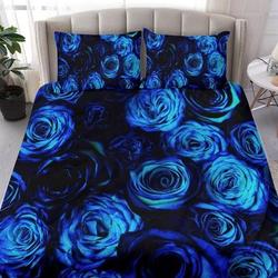 Blue Roses Bedding Set Gift For Your Girlfriend Boyfriend Gift For Love Gift For Friend Best Valentine Present Holiday Gift