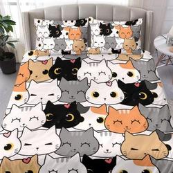 Cats Cute Bedding Set Gift For Your Girlfriend Boyfriend Gift For Love Gift For Friend Best Valentine Present Holiday Gift