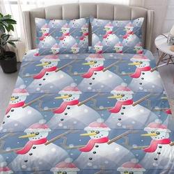 Snowman Bedding Set Gift For Your Girlfriend Boyfriend Gift For Love Gift For Friend Best Valentine Present Holiday Gift