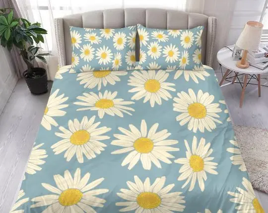 Chamomile Bedding Set Gift For Your Girlfriend Boyfriend Gift For Love Gift For Friend Best Valentine Present Holiday Gift