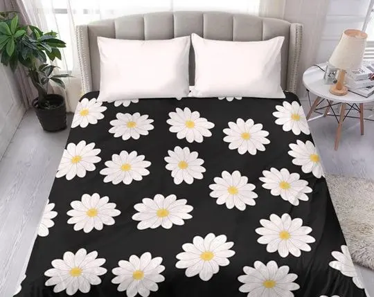 Daisy Flowers Bedding Set Gift For Your Girlfriend Boyfriend Gift For Love Gift For Friend Best Valentine Present Holiday Gift