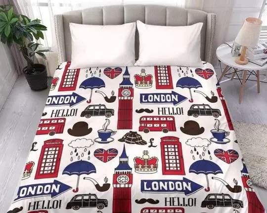 London Bedding Set Gift For Your Girlfriend Boyfriend Gift For Love Gift For Friend Best Valentine Present Holiday Gift