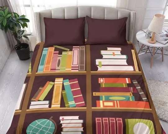 Books Reading Bedding Set Gift For Your Girlfriend Boyfriend Gift For Love Gift For Friend Best Valentine Present Holiday Gift