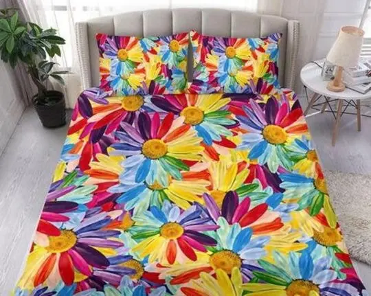 Flowers Bedding Set Gift For Your Girlfriend Boyfriend Gift For Love Gift For Friend Best Valentine Present Holiday Gift