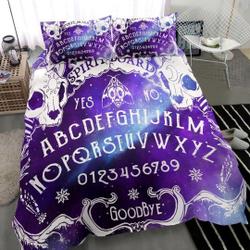 Gothic Bedding Set - Cat Skulls Ouija Board, Pastel Goth BeddingGift For Your Girlfriend Boyfriend Gift For Love Gift For Friend Best Valentine Present Holiday Gift