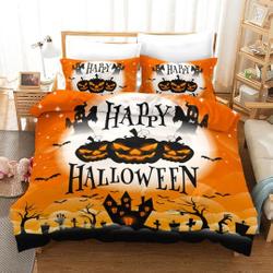 Kids Happy Halloween  Festival Decorations Bedding Set Gift For Your Girlfriend Boyfriend Gift For Love Gift For Friend Best Valentine Present Holiday Gift